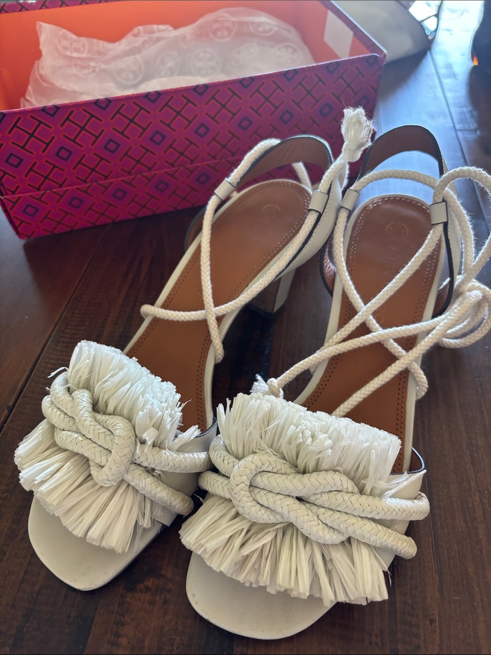 Tory Burch Rope Heeled Sandals